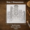 City Skyline Stencil 2