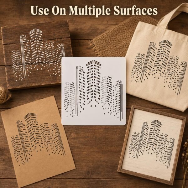 City Skyline Stencil 5