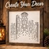 City Skyline Stencil 7