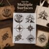 Compass 6pc Stencil 5