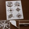 Compass 6pc Stencil 8