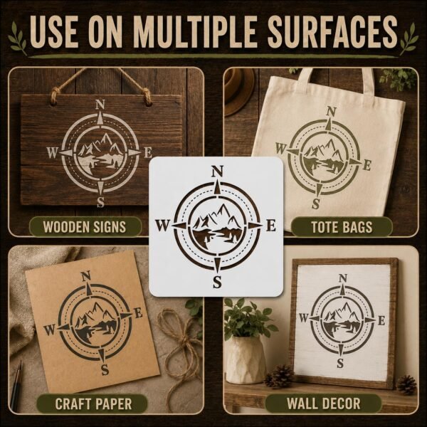 Compass Stencil 5