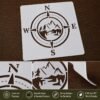 Compass Stencil 8