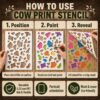 Cow Print Stencil 4
