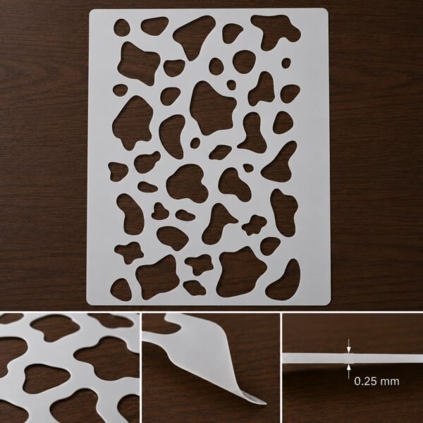 Cow Print Stencil 8
