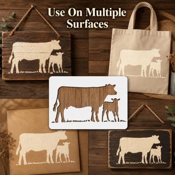 Cow Stencil 5