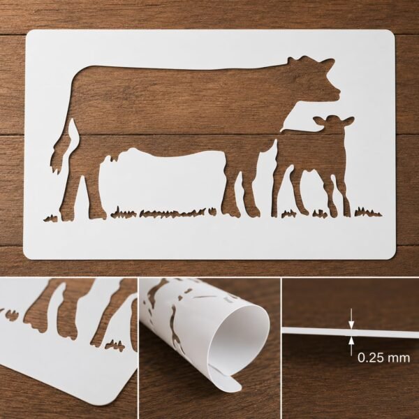 Cow Stencil 8