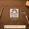Cowboy Scene Stencil 2