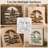 Cowboy Scene Stencil 5