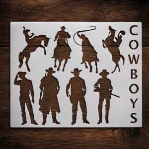 Cowboys Stencil