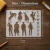 Cowboys Stencil 2