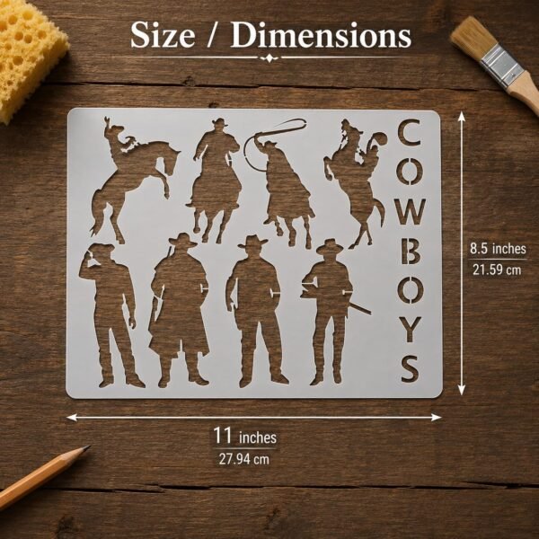 Cowboys Stencil 2