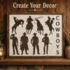 Cowboys Stencil 7