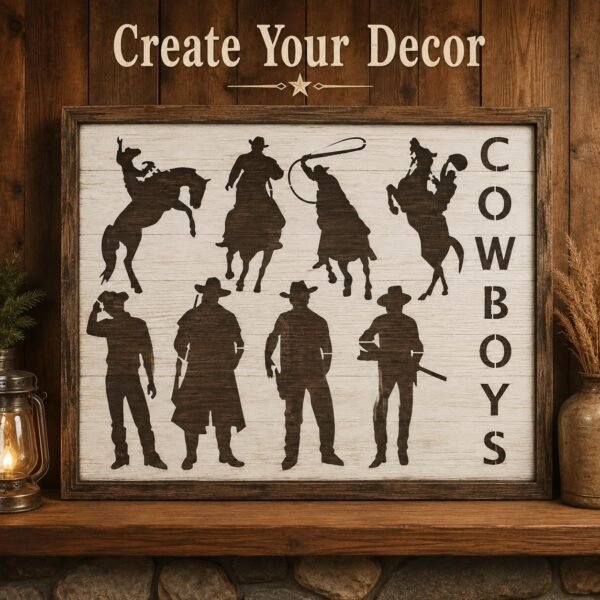Cowboys Stencil 7