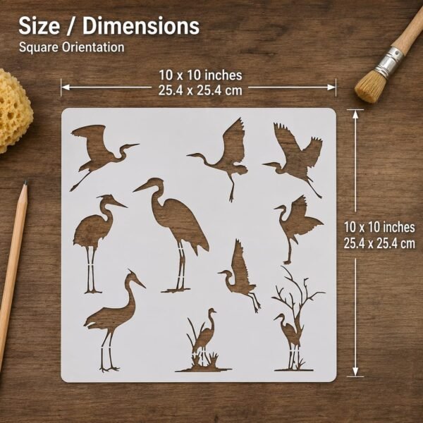 Crane Stencil 2
