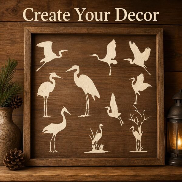 Crane Stencil 7