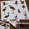 Crane Stencil 8