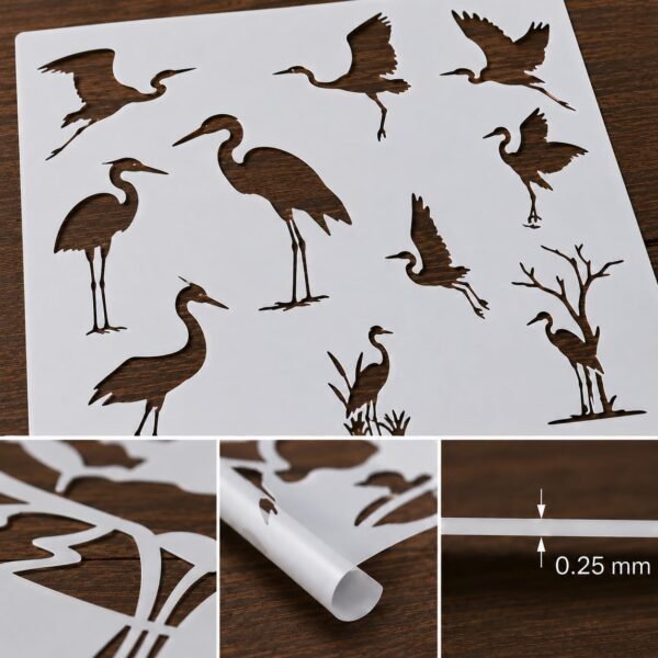 Crane Stencil 8