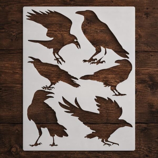 Crows 6pc Stencil