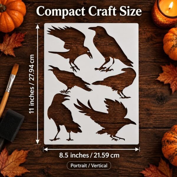 Crows 6pc Stencil 2