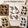 Crows 6pc Stencil 5