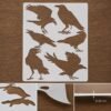 Crows 6pc Stencil 8