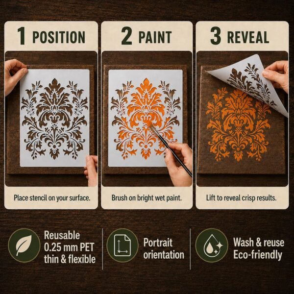 Damask Stencil 4