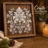Damask Stencil 7