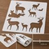 Deers Stencil 8
