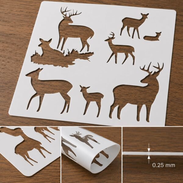 Deers Stencil 8
