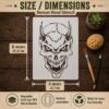 Demon Head Stencil 2