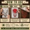 Demon Head Stencil 4