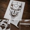 Demon Head Stencil 8