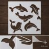 Dolphin Stencil 8