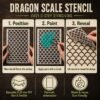 Dragon Scale Stencil 4