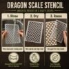 Dragon Scale Stencil 6