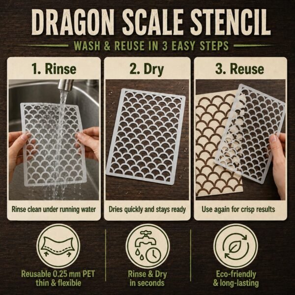 Dragon Scale Stencil 6