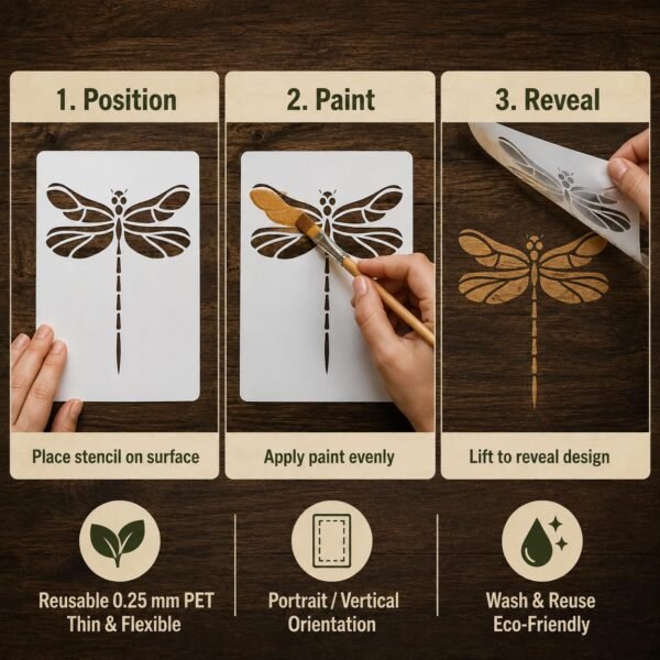 Dragonfly Stencil 4