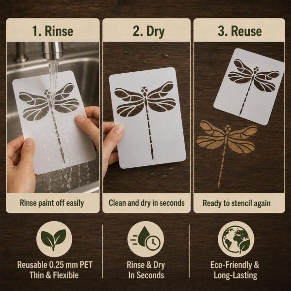 Dragonfly Stencil 6
