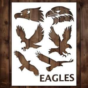 Eagle birds Stencil
