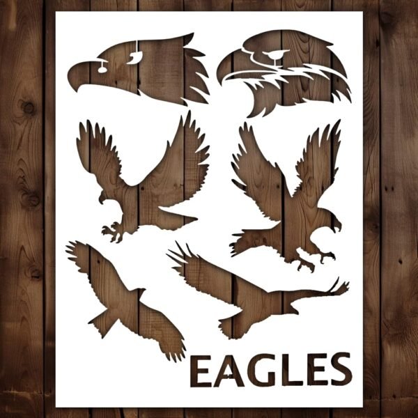 Eagle birds Stencil