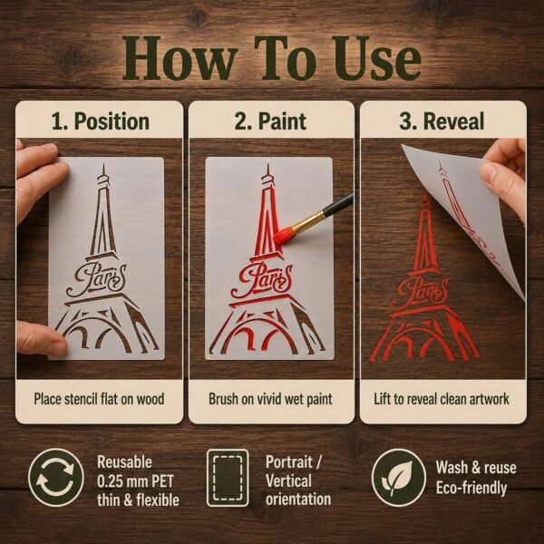 Eiffel Tower Stencil 4
