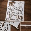 Elephant Stencil 8