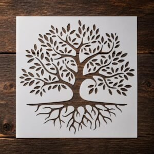 Family Tree Stencil