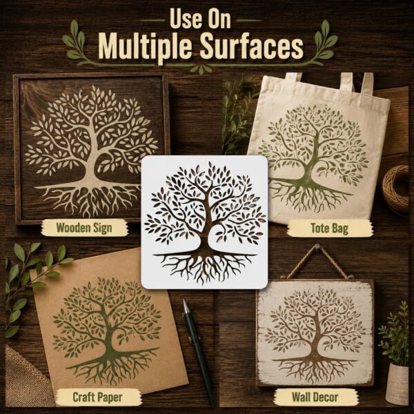Family Tree Stencil 5