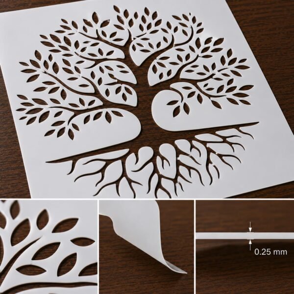 Family Tree Stencil 8