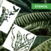 Feather Stencil 4