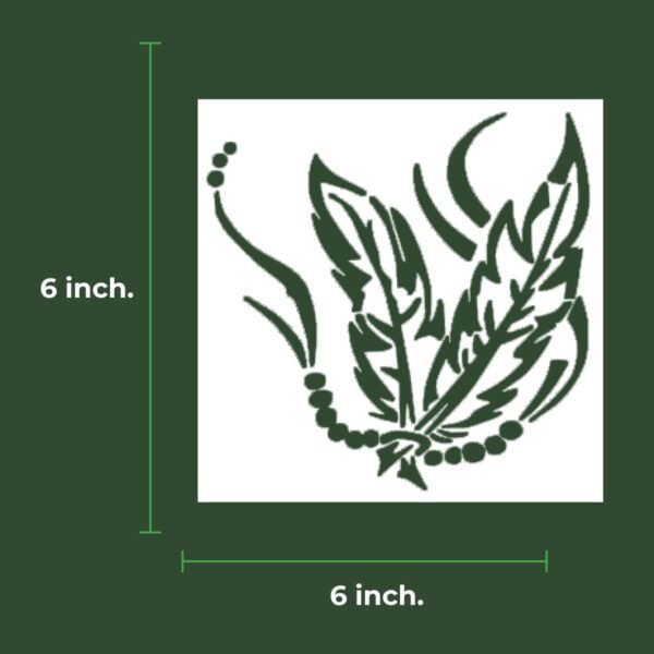 Feather Stencil 6