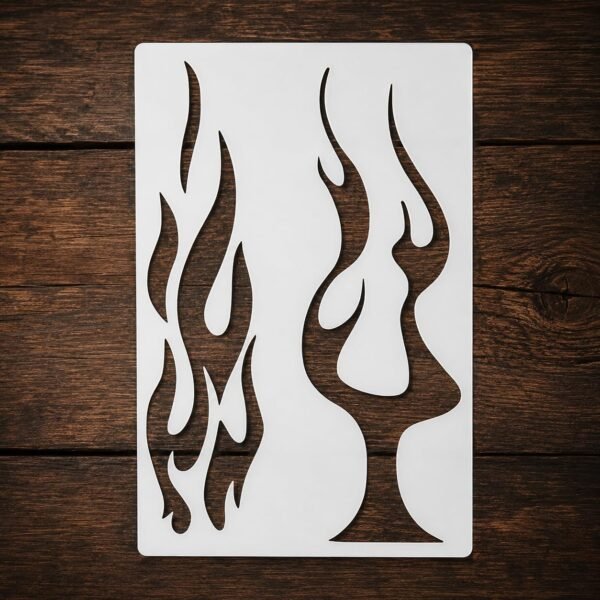 Flame 2pc Stencil