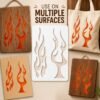 Flame 2pc Stencil 5